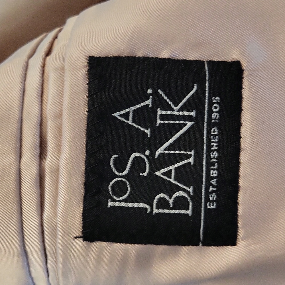 Jos A Bank 100% Camel Hair Blazer Jacket Soort Coat 40 Long - Picture 10 of 12